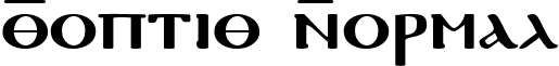 Coptic Normal font - CopticNormal.ttf