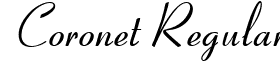 Coronet Regular font - Coronet.ttf
