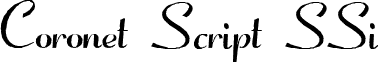 Coronet Script SSi font - CoronetScriptSSiNormal.ttf