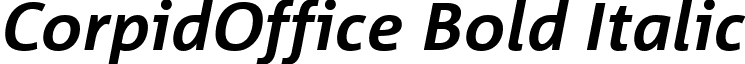 CorpidOffice Bold Italic font - CorpidOffice Bold Italic.ttf
