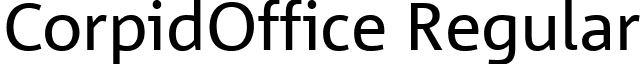 CorpidOffice Regular font - CorpidOffice.ttf