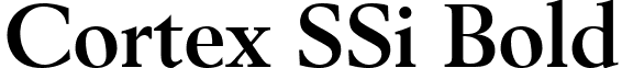 Cortex SSi Bold font - CortexSSiBold.ttf