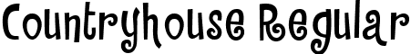 Countryhouse Regular font - Countryhouse.ttf