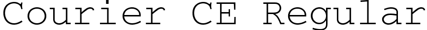 Courier CE Regular font - COM.ttf