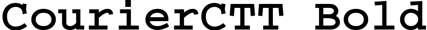 CourierCTT Bold font - CRR55__C.ttf