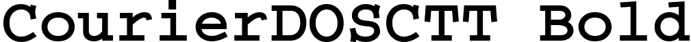 CourierDOSCTT Bold font - CRR55__D.ttf