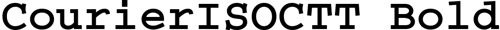 CourierISOCTT Bold font - CRR55__I.ttf