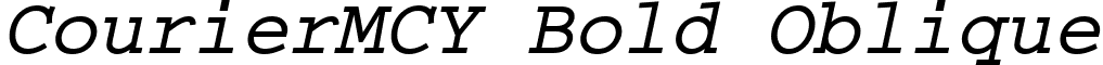 CourierMCY Bold Oblique font - CC50036M.ttf
