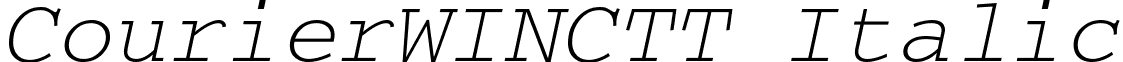 CourierWINCTT Italic font - CRR36__W.ttf