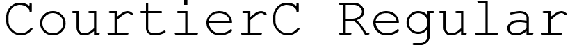 CourtierC Regular font - AXCCRT.ttf