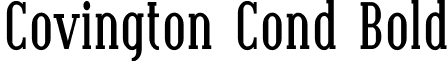 Covington Cond Bold font - Coving07.ttf