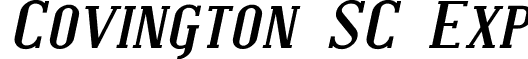 Covington SC Exp font - Covington SC Exp Bold Italic.ttf