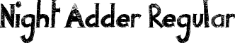 Night Adder Regular font - Night Adder.ttf