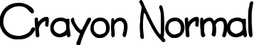 Crayon Normal font - CrayonNormal.ttf