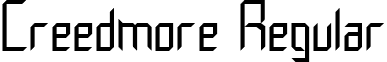 Creedmore Regular font - CREED.ttf