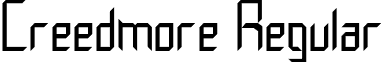 Creedmore Regular font - creedmor.ttf