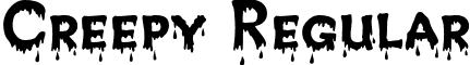 Creepy Regular font - CreepyRegular.ttf
