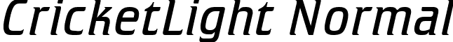 CricketLight Normal font - CRICK__L.TTF