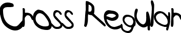 Cross Regular font - CrossRegularttstd.ttf