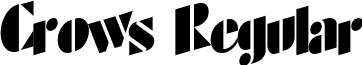 Crows Regular font - CrowsRegularttstd.ttf