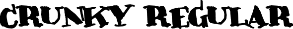 Crunky Regular font - Crunky.ttf