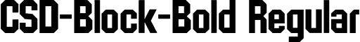 CSD-Block-Bold Regular font - CSD-Block-Bold2.ttf