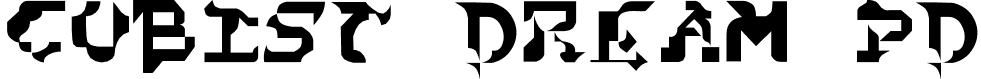 Cubist Dream PD font - CubistDreamPD.ttf