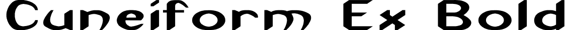 Cuneiform Ex Bold font - cuneifo5.ttf
