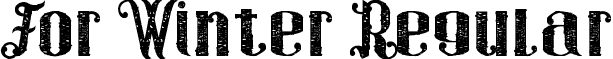 For Winter Regular font - For_Winter.ttf