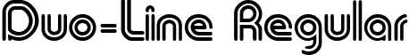 Duo-Line Regular font - DuoLine.ttf