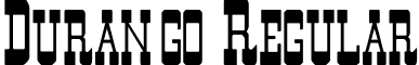 Durango Regular font - DURANGO.ttf