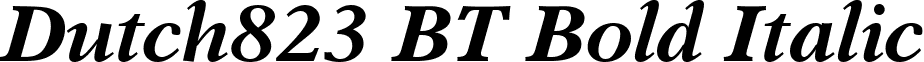 Dutch823 BT Bold Italic font - Du823BI.ttf