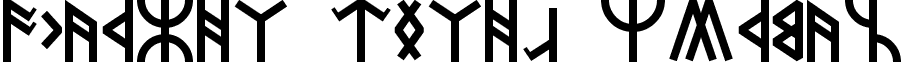 Dwarven Runes Normal font - DwarvenRunes.ttf