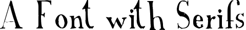 A Font with Serifs font - A_Font_with_Serifs.ttf