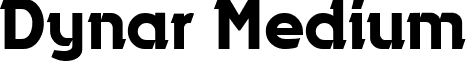 Dynar Medium font - DYNM.ttf