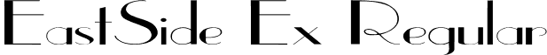 EastSide Ex Regular font - EastSide Ex.ttf