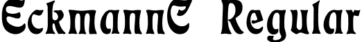 EckmannC Regular font - ECKMANNC.ttf