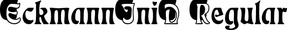 EckmannIniD Regular font - EckmannIniD.ttf