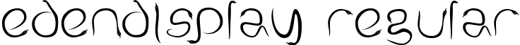 EdenDisplay Regular font - EDEND.ttf