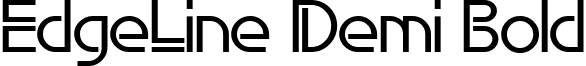 EdgeLine Demi Bold font - EDLB.ttf