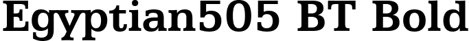 Egyptian505 BT Bold font - Egy505Bd.ttf