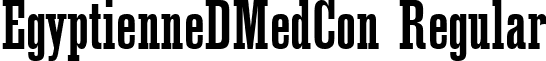 EgyptienneDMedCon Regular font - EgyptienneDMedCon.ttf