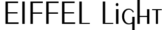 EIFFEL Light font - EIFFEL.ttf