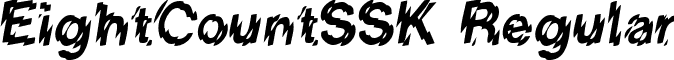 EightCountSSK Regular font - EightCountSSK.ttf