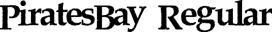 PiratesBay Regular font - PiratesBay.ttf