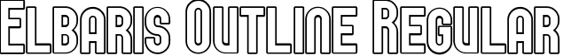 Elbaris Outline Regular font - ElbarisOutline.ttf