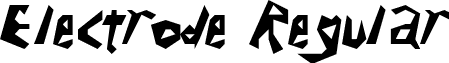 Electrode Regular font - electrod.ttf