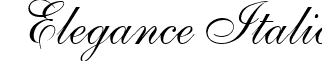 Elegance Italic font - ELEGANCE.ttf