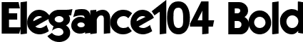 Elegance104 Bold font - Elegance104Bold.ttf