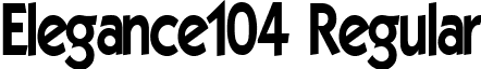 Elegance104 Regular font - Elegance104Regularttcon.ttf